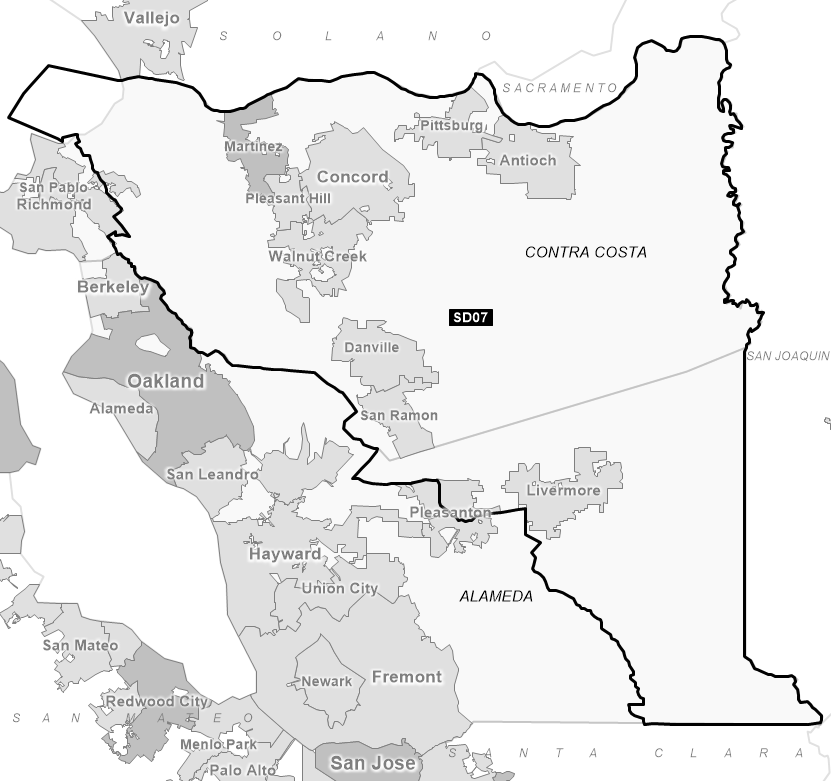 Map of Senate District 07 (1992)